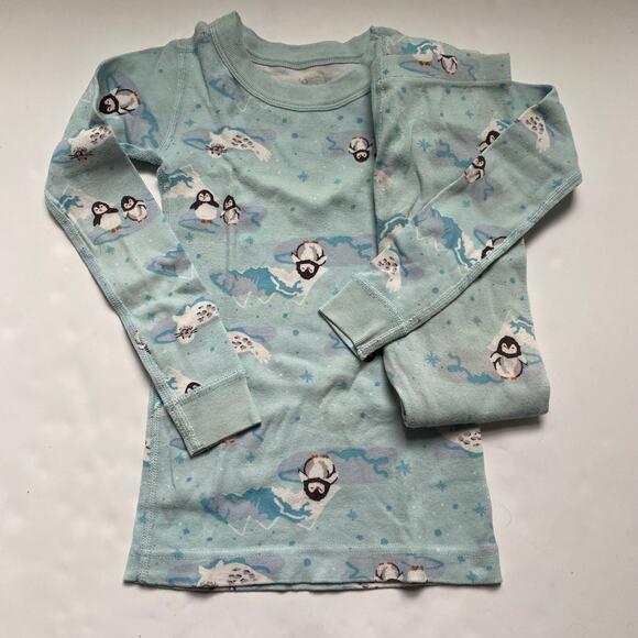 Hanna Andersson Penguin Winter Snow Holiday Pajamas - Picture 1 of 3